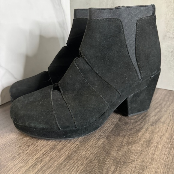 Jambu Boots Womens 10M Charleston Ankle Booties Heels Zipper Black Leather Round - Picture 2 of 5